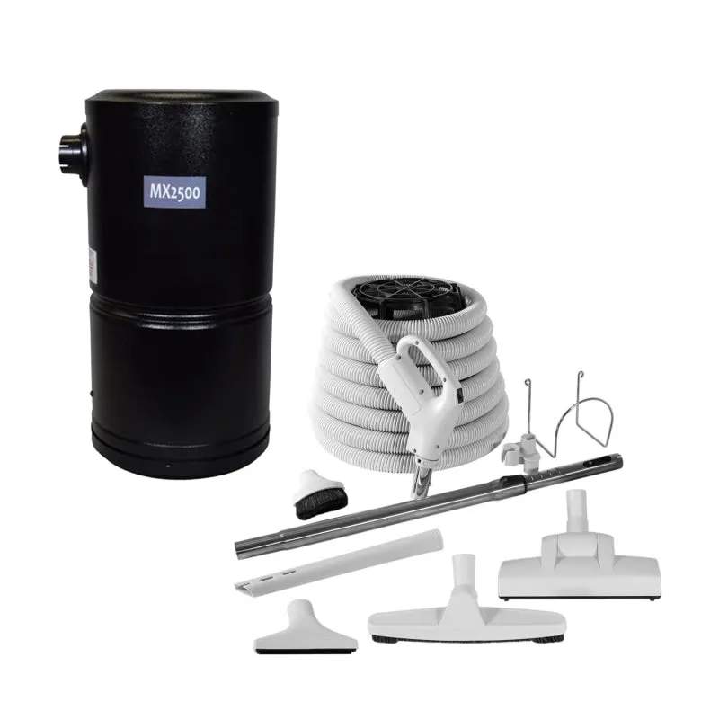 Vacuflo MX2500 Central Vacuum with Superior Turbo Head Kit