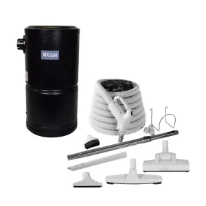 Vacuflo MX2500 Central Vacuum with Superior Turbo Head Kit