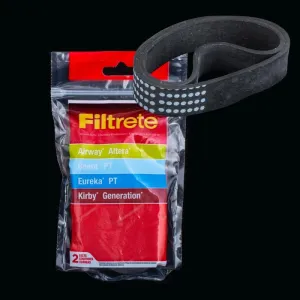 Vacuums Belt 3m Filtrete Fits - Eureka / Beam / Kirby PT (Airway Altera / Beam PT / Kirby Generation) 2pk