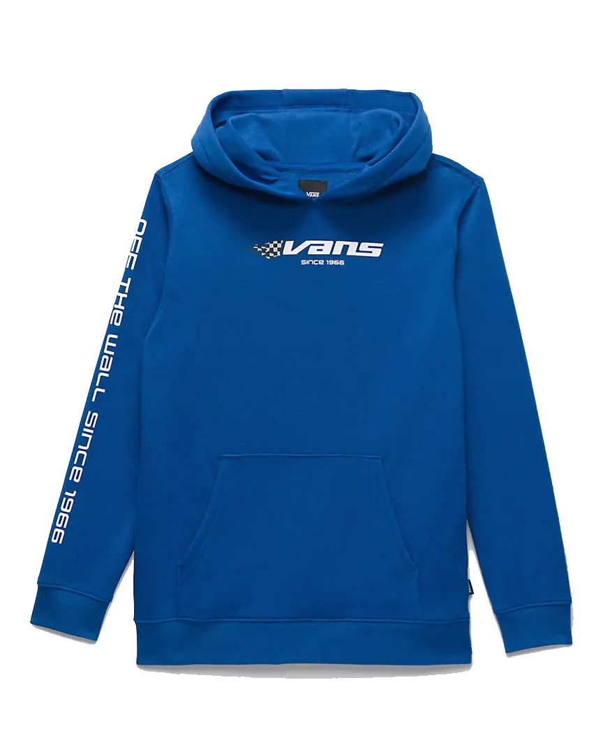 Vans Boys Reflective Checkerboard Flame Pullover Hoodie