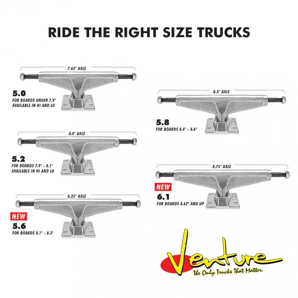 Venture V-Hollow 6.1 Polished Trucks 8.75"