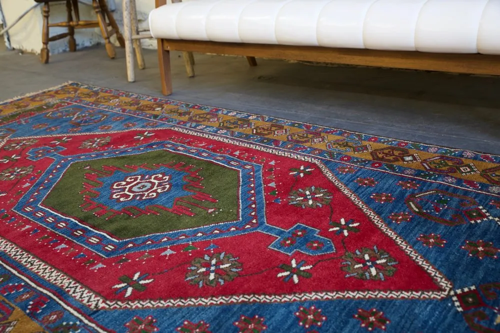Vintage Kayseri Yahyali Rug 4.5ftx8.8ft