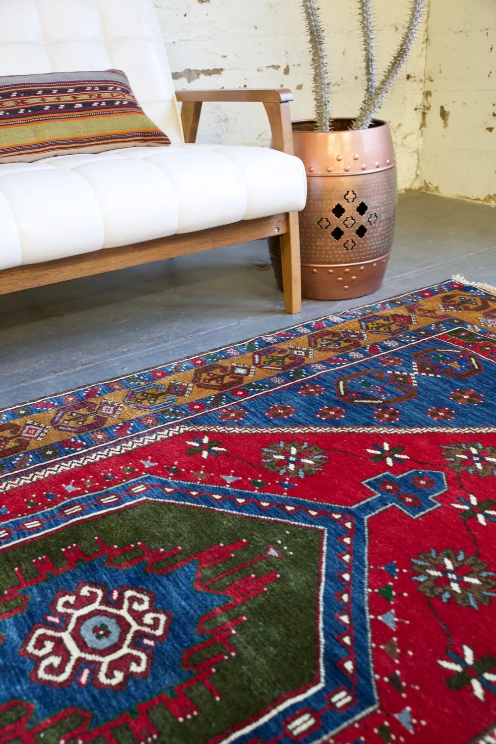 Vintage Kayseri Yahyali Rug 4.5ftx8.8ft