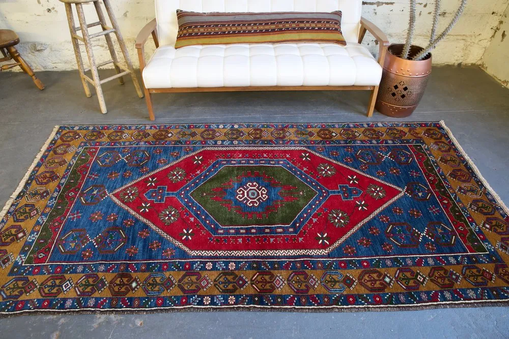 Vintage Kayseri Yahyali Rug 4.5ftx8.8ft