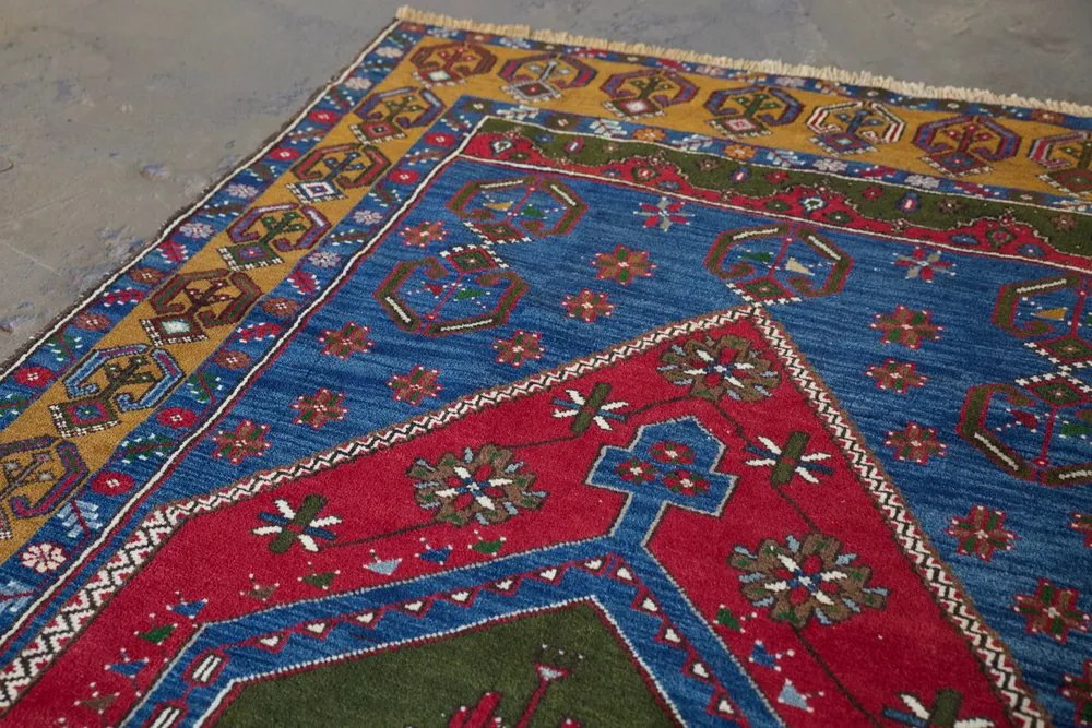 Vintage Kayseri Yahyali Rug 4.5ftx8.8ft
