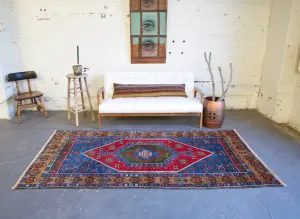 Vintage Kayseri Yahyali Rug 4.5ftx8.8ft
