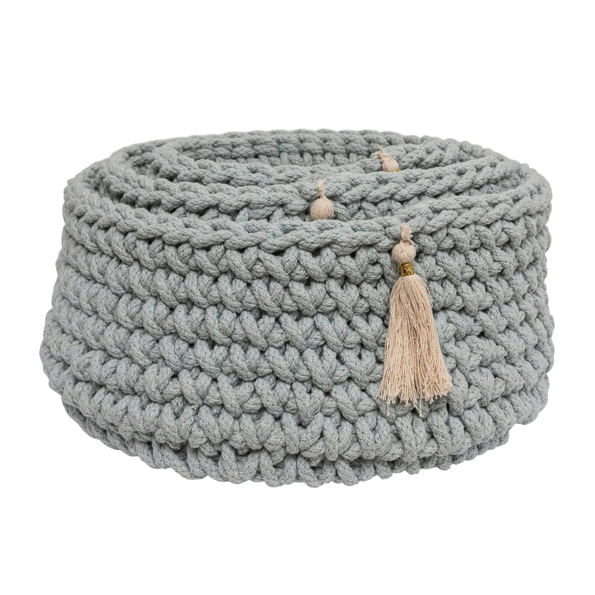 Vista Sky Blue Woven Nesting Baskets