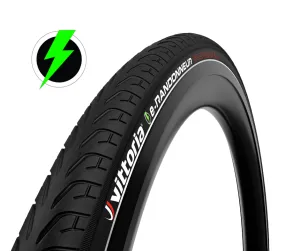 Vittoria e-Randonneur 27.5" Tyre with Puncture Protection Layer and Reflective Sidewall Stripe