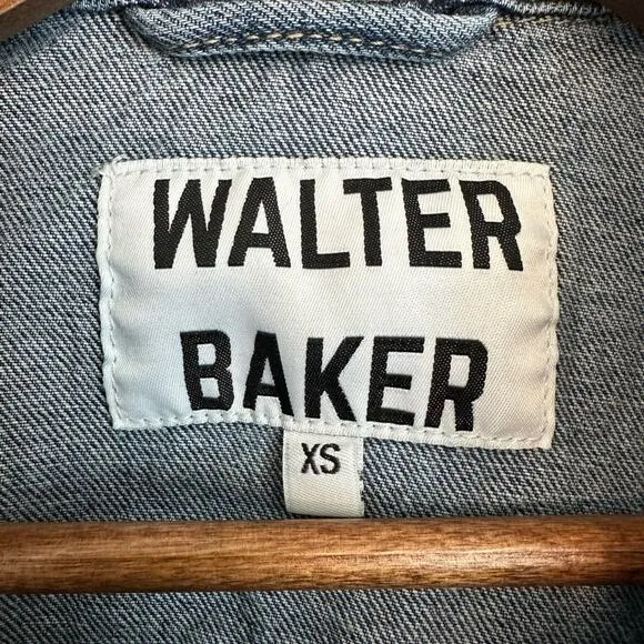 Walter Baker Shawna Denim Jean Jacket Dark Wash Size XS