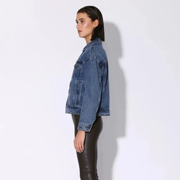 Walter Baker Shawna Denim Jean Jacket Dark Wash Size XS