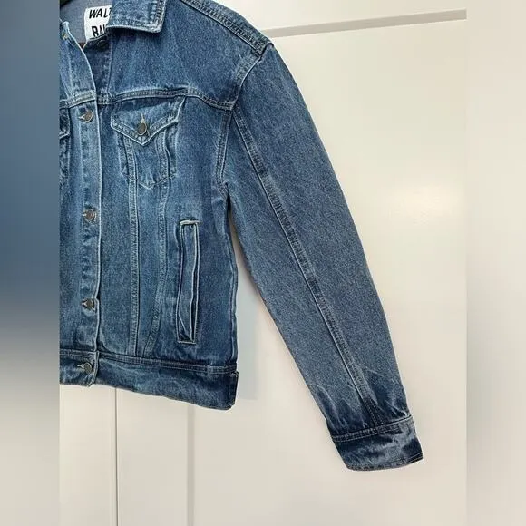 Walter Baker Shawna Denim Jean Jacket Dark Wash Size XS