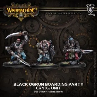 Warmachine: Cryx; Black Ogrun Boarding Party 34046