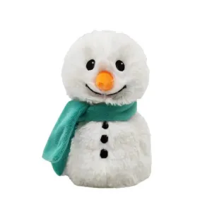 Warmies® Cozy Plush Junior Snowman with Green Scarf