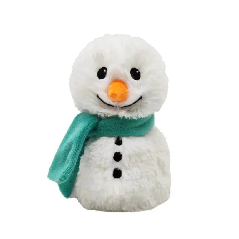 Warmies® Cozy Plush Junior Snowman with Green Scarf