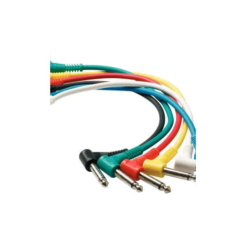 Warwick RCL30031D5 30cm Patchcable, Angled, 6-Pack