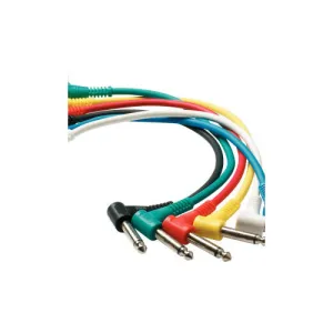 Warwick RCL30031D5 30cm Patchcable, Angled, 6-Pack