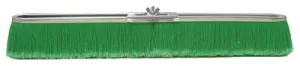 Weiler® Vortec Pro Strip Broom, 24 in Metal Block, 3 in Trim L, Green Polypropylene Fill, 25299
