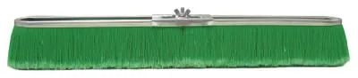 Weiler® Vortec Pro Strip Broom, 24 in Metal Block, 3 in Trim L, Green Polypropylene Fill, 25299