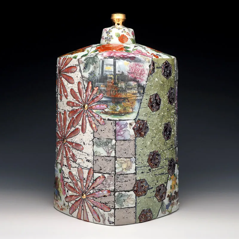 Western Expansion Lidded Jar