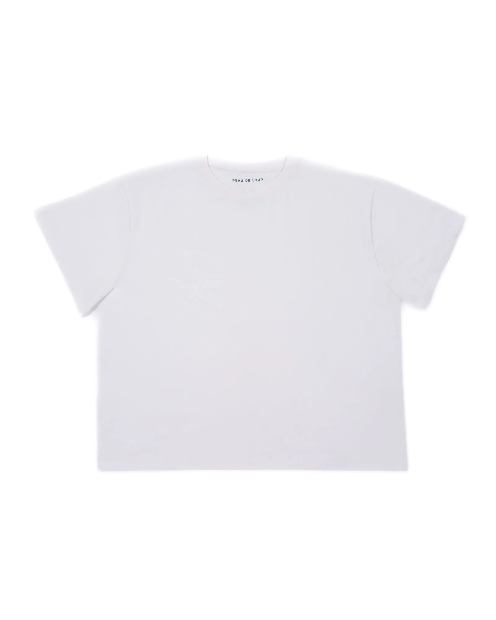 White Boxy Tee
