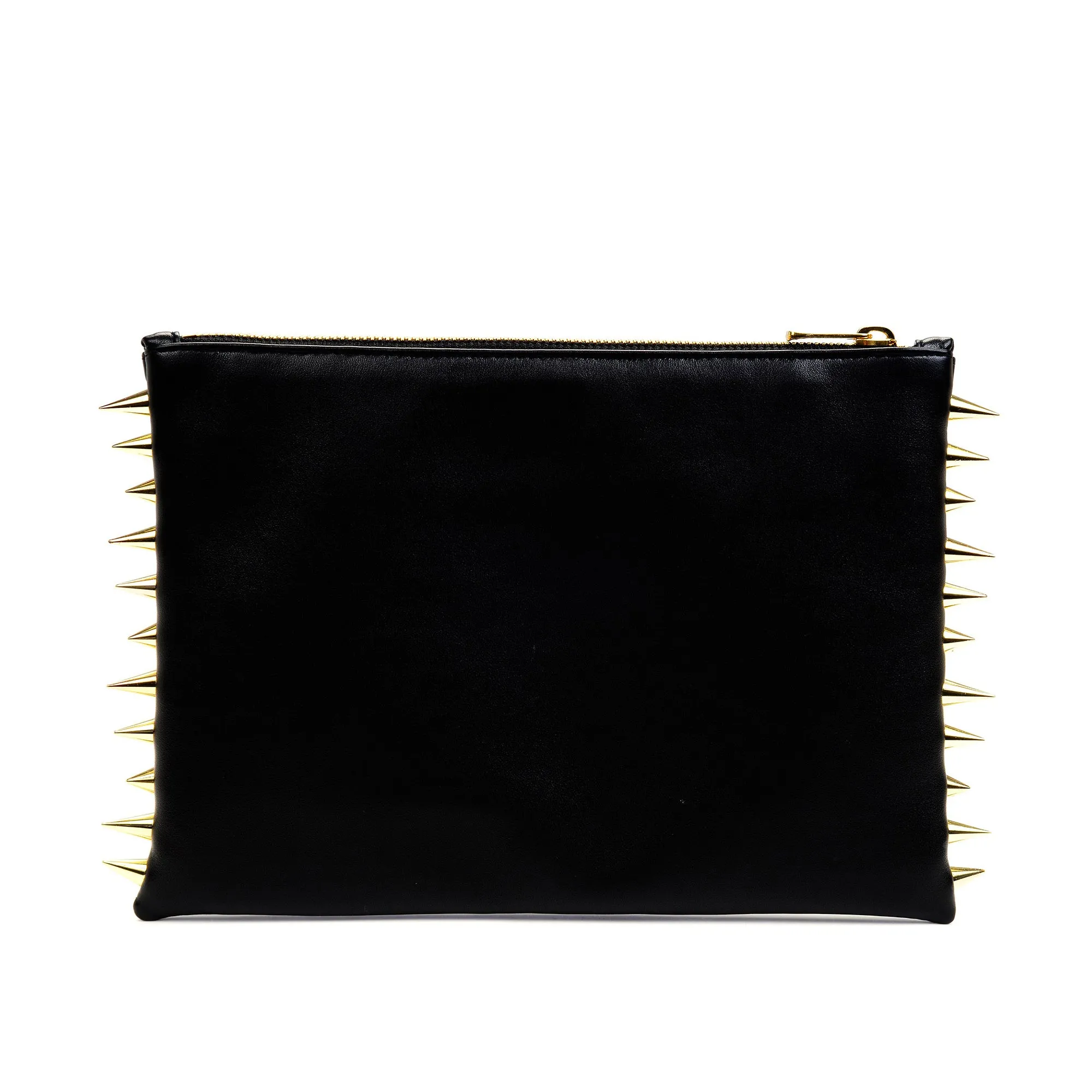WOLF EMBROIDERED CLUTCH BAG