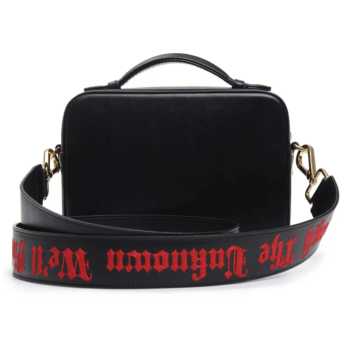 WOLF EMBROIDERED CROSSBODY BAG