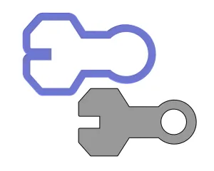 Wrench Cookie Cutter