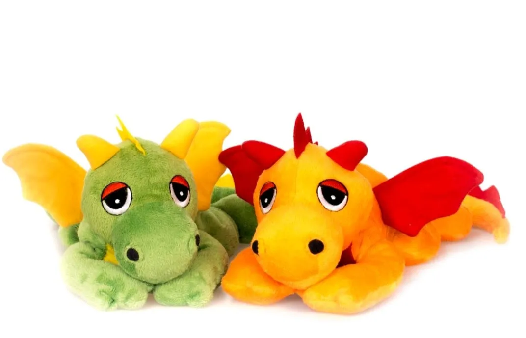 Wärmetier Glücksdrache Wärmflasche Kuscheltier Grün Warmie Habibi Plush