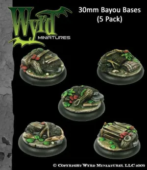 WYRD: MALIFAUX: Bayou Bases x5