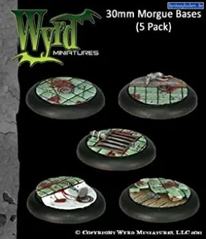 WYRD: MALIFAUX: Morgue Bases x5