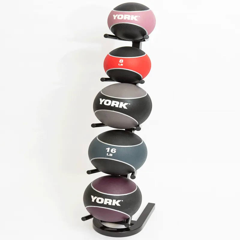 York Barbell | 5 Ball Vertical Medicine Ball Storage