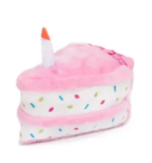Zippy Paws - Pink Birthday Cake Dog Toy