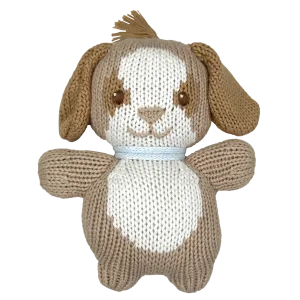 Zubels Knit Dog Rattle - Blue